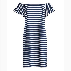 NWT Ralph Lauren Striped On/Off Shoulder Dress